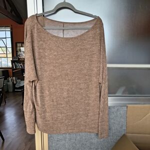 Women's Off-the-Shoulder Sweater - Brown